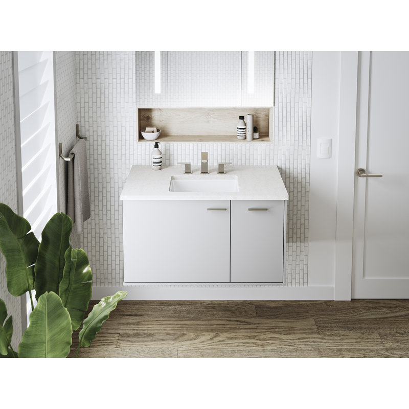 Kohler Verticyl Vitreous China Square Undermount Bathroom Sink with